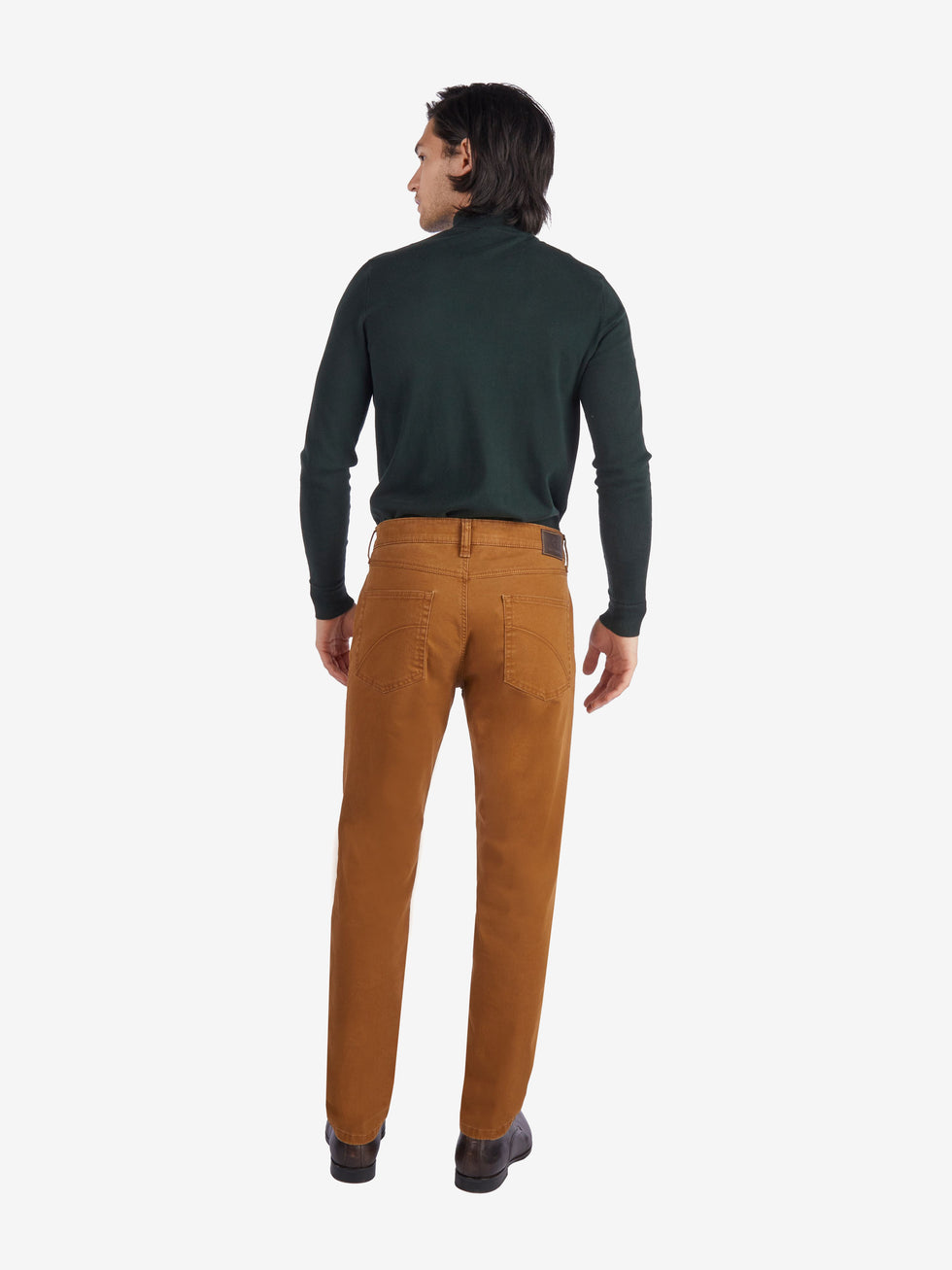 Herrenhose HENRY 7612 in Toffeebraun, 6-Pocket mit elastischem Doppelstoffbund, Mobile Pocket in der rechten Vortasche, aus High Stretch-Baumwolle, Regular Fit, normaler Leibhöhe, schlankes Bein, geeignet für Herbst/Winter, von Club of Comfort.