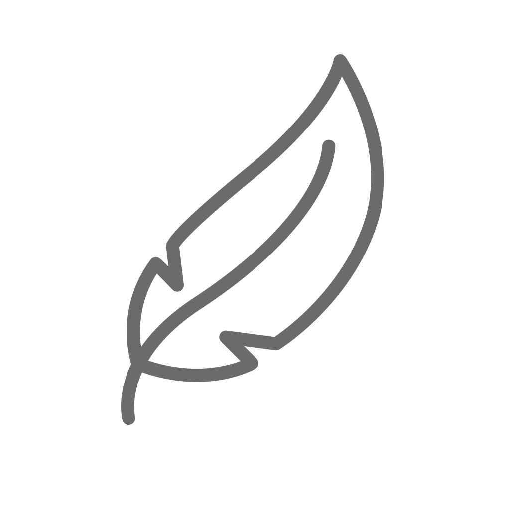 Ein stilisierter, einfarbiger Umriss einer einzelnen Vogelspitze mit einem kurzen, gebogenen Schwanz.